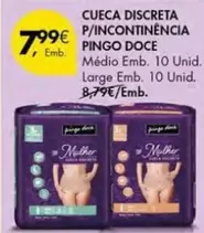 Oferta de Pingo doce - Cueca Discreta P/incontinencia por 7,99€ em Pingo Doce