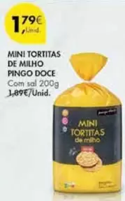 Oferta de Pingo doce - Mini Tortitas De Milho por 1,79€ em Pingo Doce