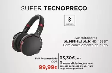 Oferta de Sennheiser - Hd 458bt por 33,3€ em El Corte Inglés