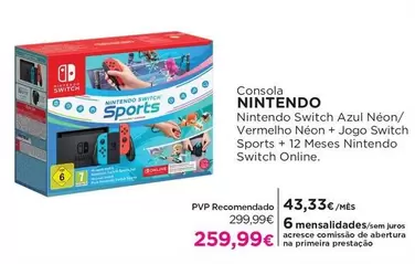 Oferta de Nintendo - Consola por 299,99€ em El Corte Inglés