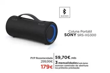 Oferta de Sony - Coluna Portátil Srs-xg300 por 179€ em El Corte Inglés