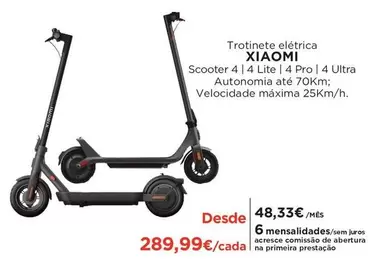 Oferta de Xiaomi - Trotinete Eléctrica por 289,99€ em El Corte Inglés