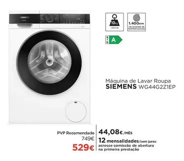 Oferta de Siemens - Máquina De Lavar Roupa por 529€ em El Corte Inglés