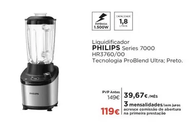 Oferta de Liquidificador Series 7000 Hr3760/0 por 119€ em El Corte Inglés