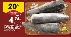 Oferta de Pescada Media Da Argentina Congelada por 4,74€ em Continente Bom dia