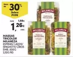 Oferta de Milaneza - Massas Tricolor por 1,26€ em Continente Bom dia