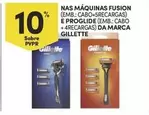 Oferta de Gillette - Nas Máquinas Fusion E Proglideem Continente Bom dia