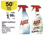 Oferta de Ajax - Spray Limpeza/ Wc por 1,99€ em Continente Bom dia