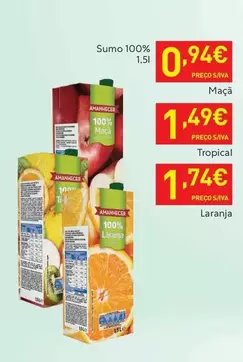 Oferta de Amanhecer - Sumo 100% por 1,49€ em Recheio