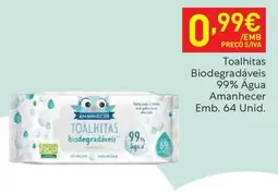 Oferta de Amanhecer - Toalhitas Biodegradaveis por 0,99€ em Recheio