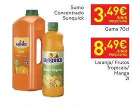 Oferta de Sunquick - Sumo Concentrado por 3,49€ em Recheio