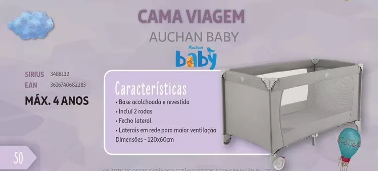 Oferta de Auchan - Cama Viagemem Auchan