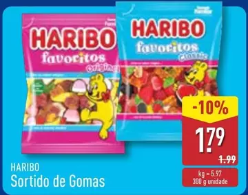 Oferta de Haribo - Sortido De Gomas por 1,79€ em Aldi