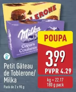 Oferta de Toblerone/Milka - Petit Gâteau por 3,99€ em Aldi