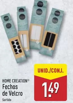 Oferta de Home Creation - Fechos De Velcro por 1,49€ em Aldi