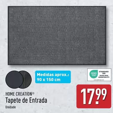 Oferta de Home creation - Tapete De Entrada por 17,99€ em Aldi