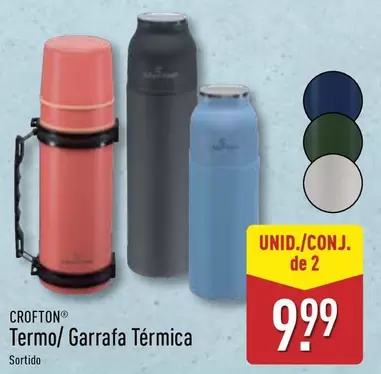 Oferta de Crofton - Termo/Garrafa Termica por 9,99€ em Aldi