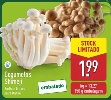 Oferta de Cogumelos Shimeji por 1,99€ em Aldi