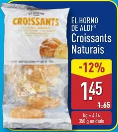 Oferta de El Horno De Aldi - Croissants Naturais por 1,45€ em Aldi