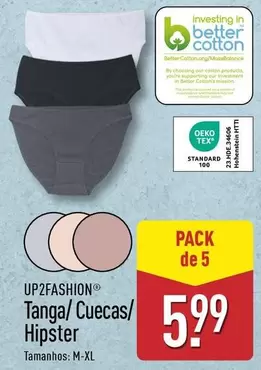 Oferta de Up2fashion - Tanga/Cuecas/Hipster por 5,99€ em Aldi