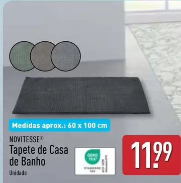 Oferta de Novitesse - Tapete De Casa De Banho por 11,99€ em Aldi