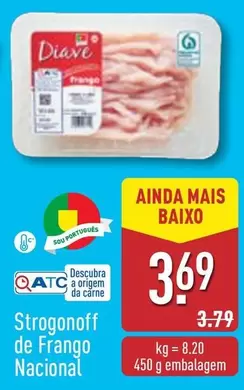 Oferta de Strogonoff De Frango Nacional por 3,69€ em Aldi