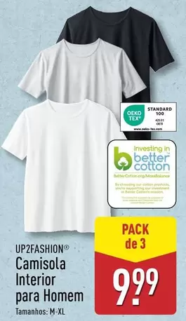 Oferta de Up2fashion - Camisola Interior Para Homem por 9,99€ em Aldi