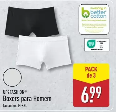 Oferta de Up2fashion - Boxers Para Homem por 6,99€ em Aldi