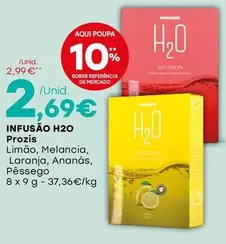 Oferta de Prozis - Infusão H2O por 2,69€ em Intermarché