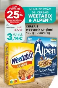 Oferta de Weetabix - Cereais por 3,14€ em Intermarché