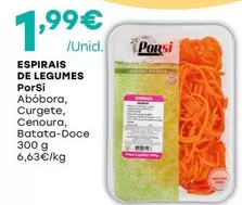 Oferta de Porsi - Espirais De Legumes por 1,99€ em Intermarché