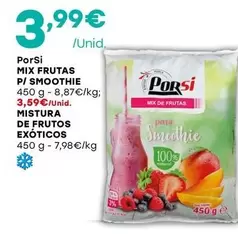 Oferta de Porsi - Mix Frutas P/ Smoothie por 3,99€ em Intermarché