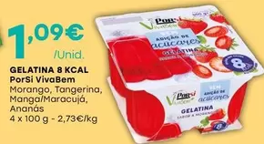 Oferta de Porsi VivaBem - Gelatina 8 Kcal por 1,09€ em Intermarché