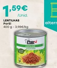 Oferta de Porsi - Lentilhas por 1,59€ em Intermarché