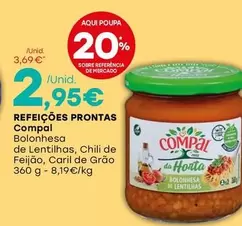 Oferta de Compal - Refeices Prontas por 2,95€ em Intermarché