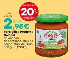 Oferta de Compal - Refeices Prontas por 2,95€ em Intermarché