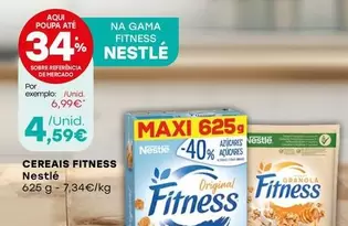 Oferta de Cereais Fitness por 4,59€ em Intermarché