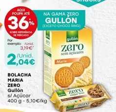 Oferta de Gullon - Bolacha Maria Zero por 2,04€ em Intermarché