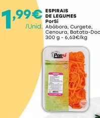 Oferta de Porsi - Espirais De Legumes por 1,99€ em Intermarché