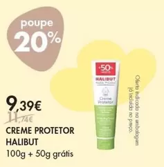 Oferta de Halibut - Creme Protetor por 9,39€ em Pingo Doce