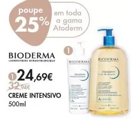 Oferta de Bioderma - Creme Intensivo por 24,69€ em Pingo Doce