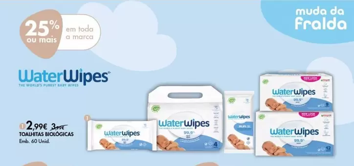 Oferta de Water Wipes - Toallitas Biococcasem Pingo Doce