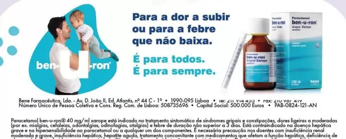 Oferta de Lisboa - Para A Dor A Subir Ou Para A Febre Aque Não Baixasem Pingo Doce