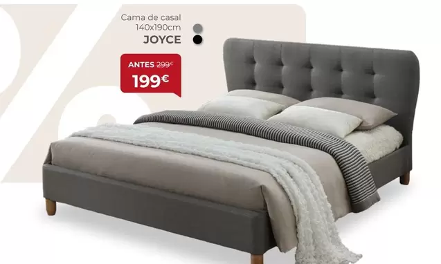 Oferta de Cama De Casal Joyce por 199€ em Homy Casa