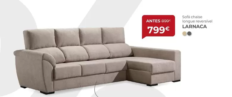 Oferta de Sofá Chaise Longue Reversivel Larnaca por 799€ em Homy Casa