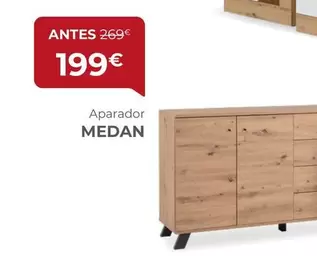 Oferta de Aparador Medan por 199€ em Homy Casa