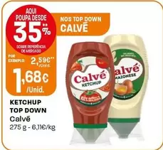 Oferta de Calvé - Ketchup Top Down por 1,68€ em Intermarché