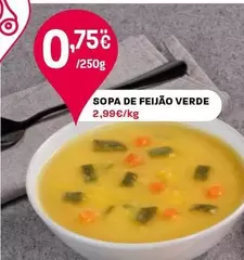 Oferta de Sopa De Feijão Verde por 0,75€ em Intermarché