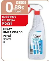 Oferta de Porsi - Spray Limpa Vidros por 0,89€ em Intermarché