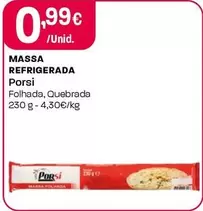 Oferta de Porsi - Massa Refrigerada por 0,99€ em Intermarché